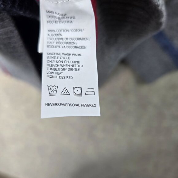 Izod Mens L/G Striped Cotton Sweater Red/Blue/Gray - Picture 5 of 7